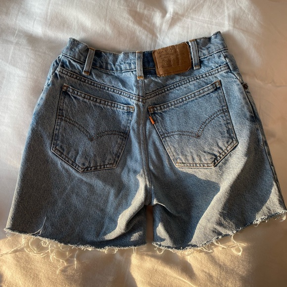 Aligrace Vintage Levi Denim Shorts with Orange Tag